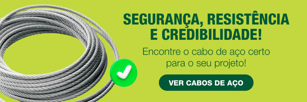 Tipos de cabo de aço e suas aplicações – os 4 principais tipos 2 Cabo de Aço