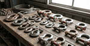 Pontos Críticos de Içamento: Como a escolha errada de ganchos e manilhas compromete a segurança 1 seguranca em acessorios de icamento