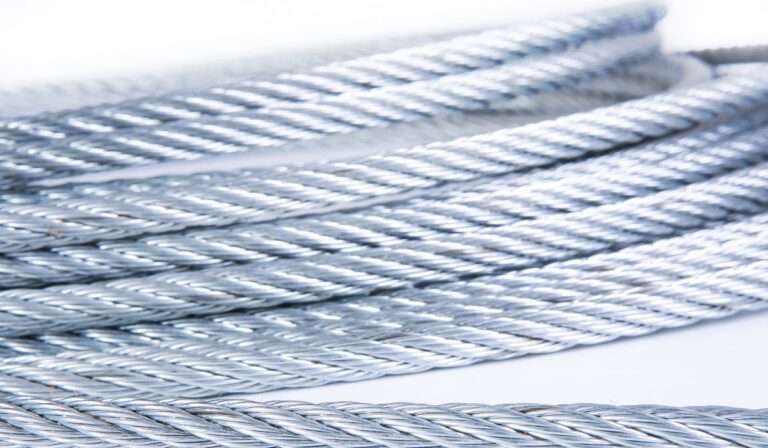 Exemplo de cabo de aço compactado