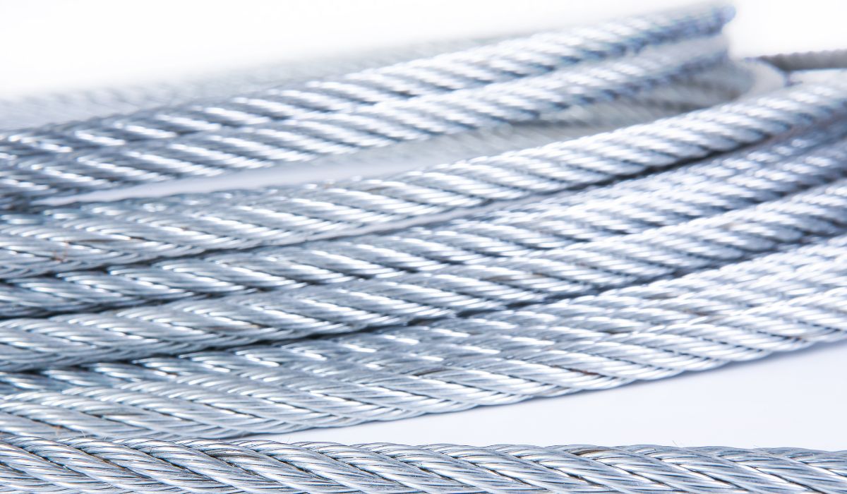 Exemplo de cabo de aço compactado