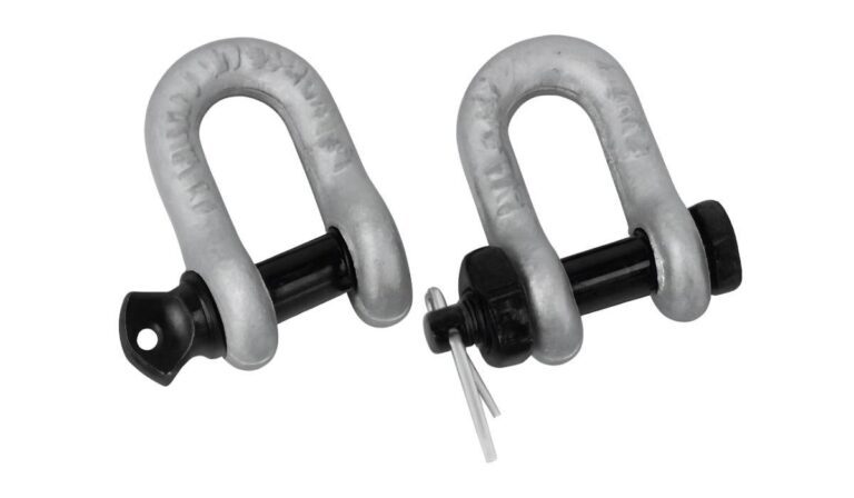 Uso de manilha como acessórios para movimentação de carga