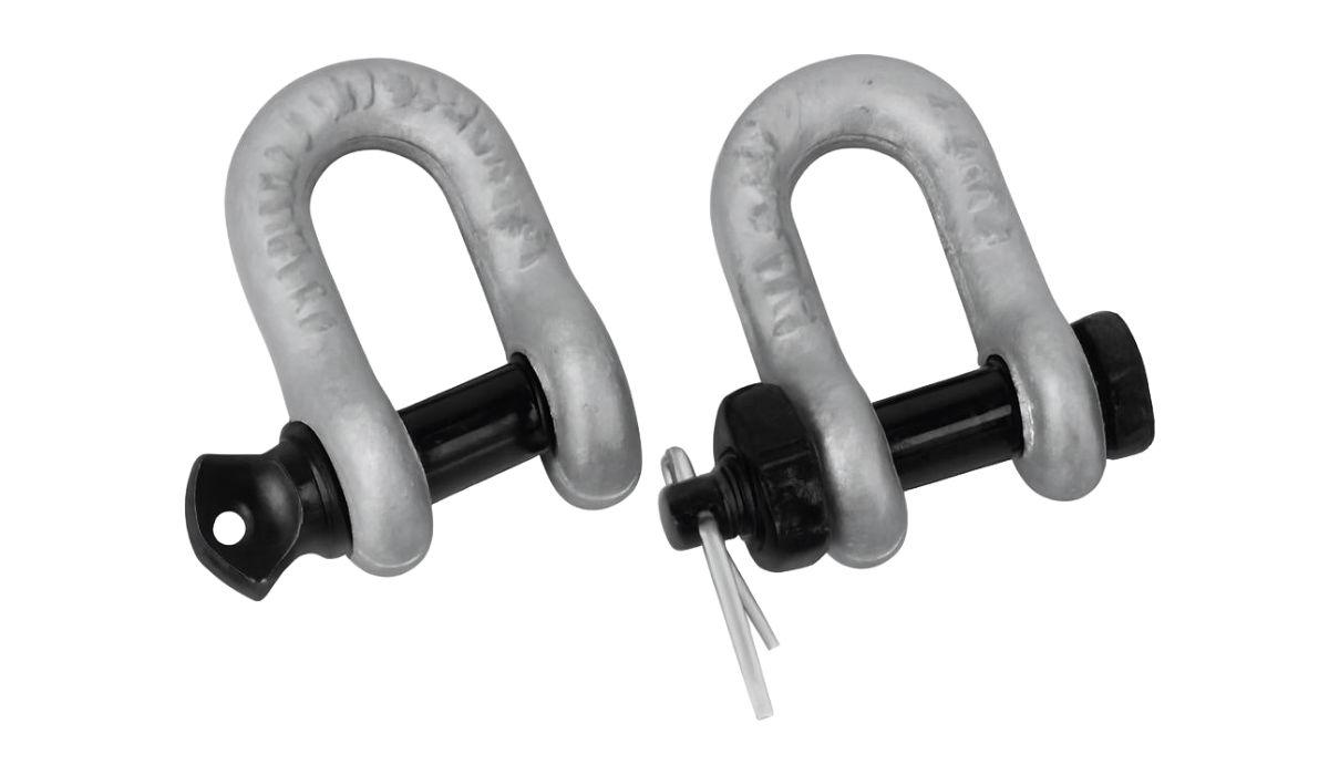 Uso de manilha como acessórios para movimentação de carga