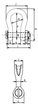 Manilha Wide Body P6033