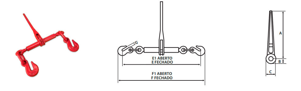 Tensionador de Corrente - Tipo Catraca