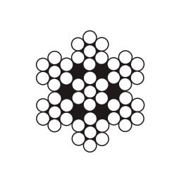 Cabos de Aço Classe 6X7 - Alma de Aço